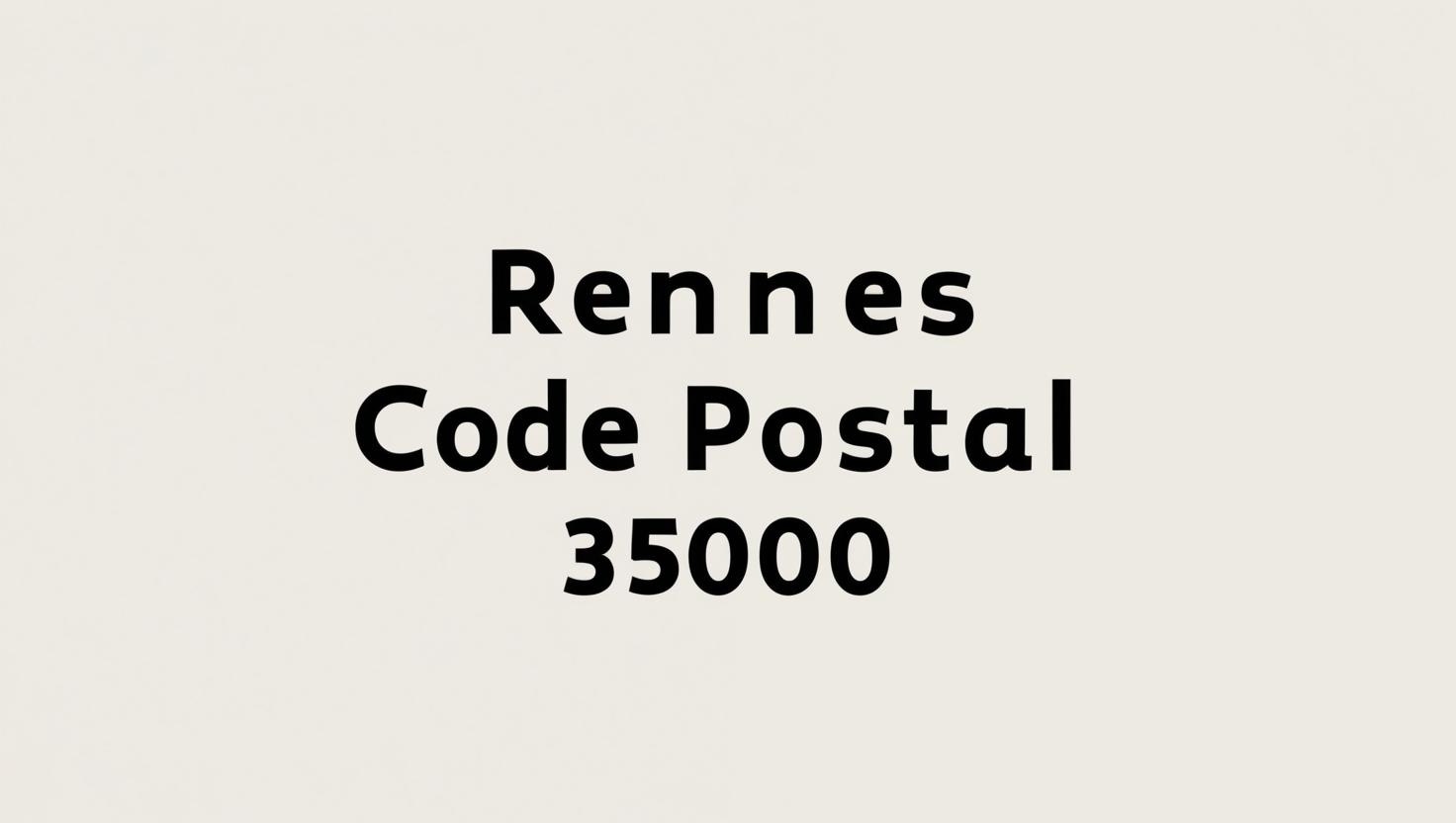 Rennes Postal Code, Bretagne - France